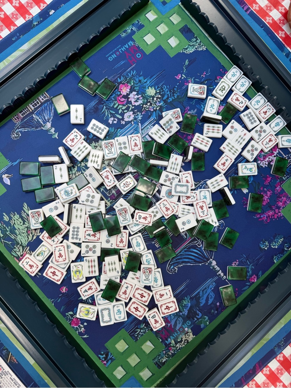 Winslow inspired mahjong tiles